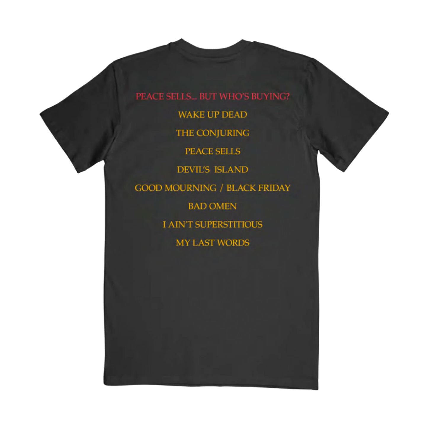 Peace Sells Tracklist T-Shirt